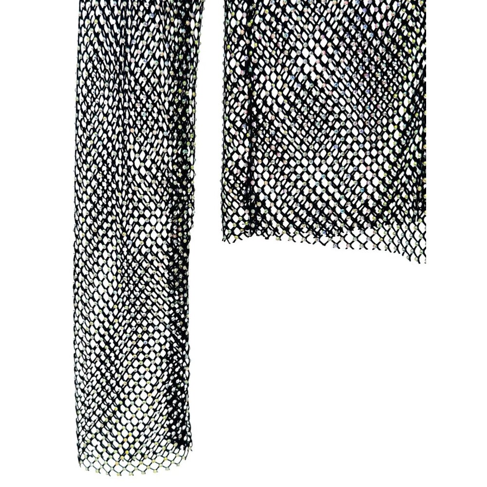 NWT Free People Rhinestone Sheer Mesh Scooped Back Top S| Sirencore Indie Sleaze - Picture 16 of 16